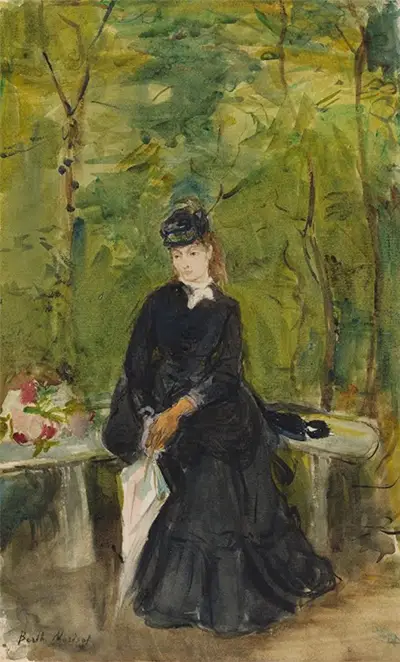 The Artist's Sister Edma Seated in a Park Berthe Morisot